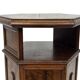 Vintage Hexagonal Side Cabinet with Door Small Side Table Column