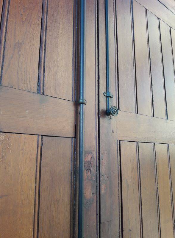 Double entrance door 227x142.2cm oak multi-point lock and frame