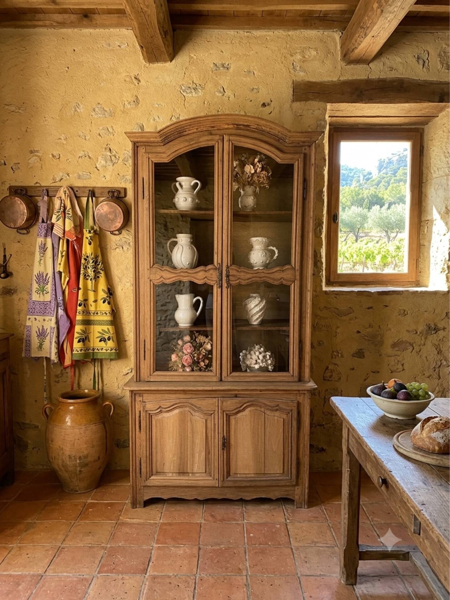 Oak dresser from the early 19th century.