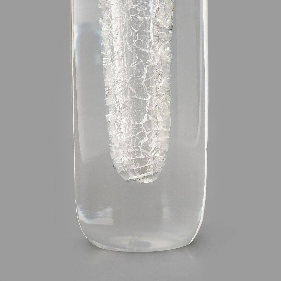 Transparent Glass Vase by Alfredo Barbini for Barbini, 1970s