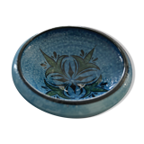Blue ceramic cup with Corsica Pigna pattern