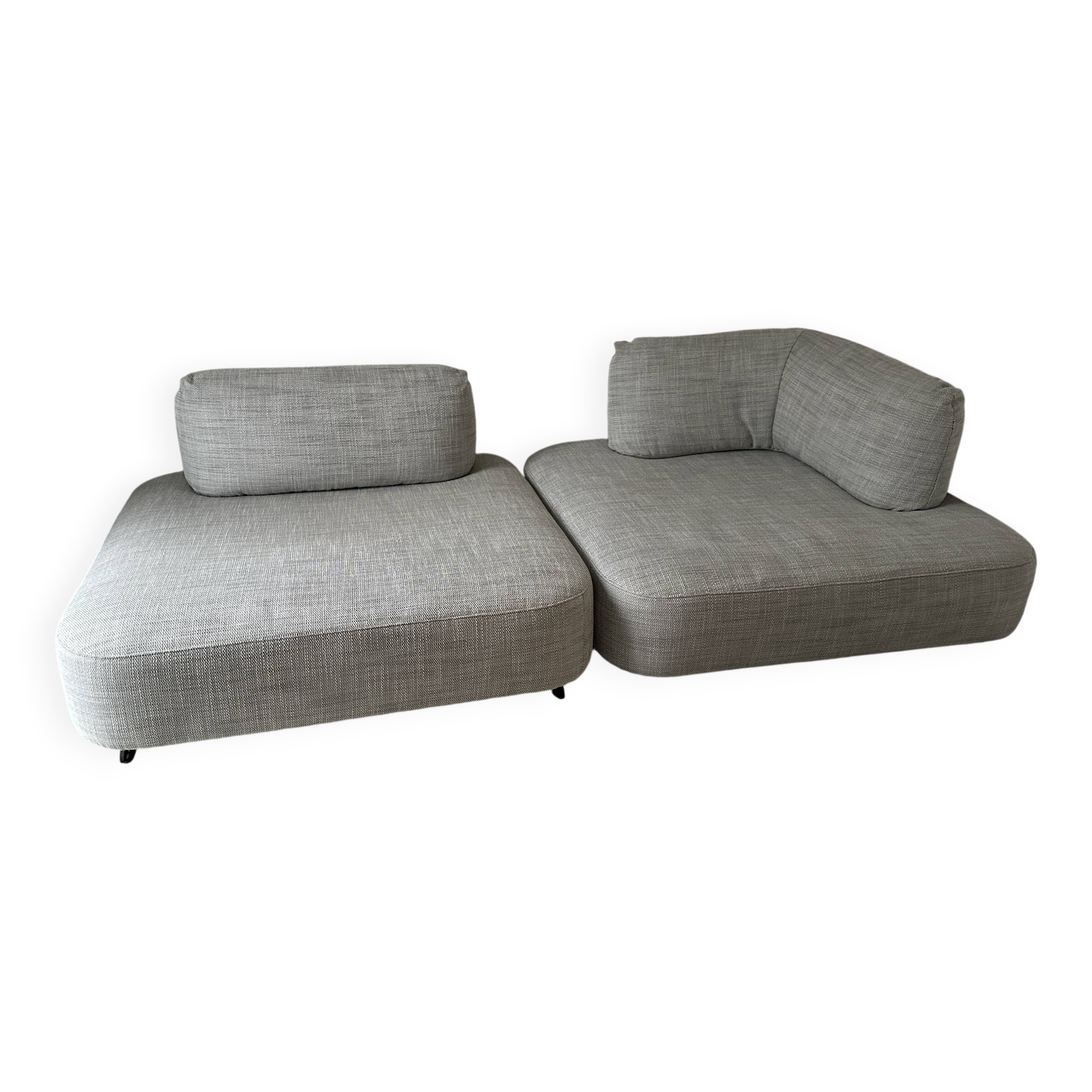 grey modular sofa