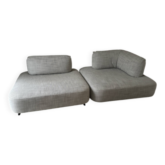 grey modular sofa