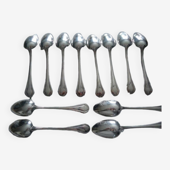 Set of 12 Christofle spoons mod. Printania