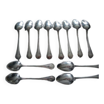 Set of 12 Christofle spoons mod. Printania