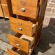 Furniture drawer binder with tambour cabinet France 1950