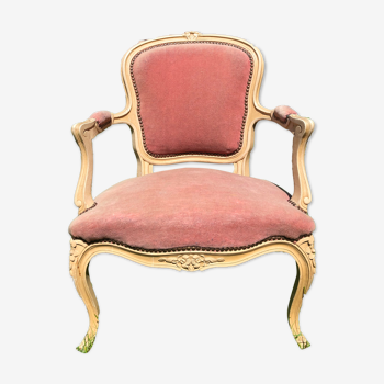 Fauteuil cabriolet style Louis XV