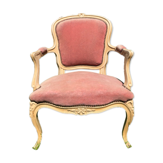 Louis XV style convertible armchair