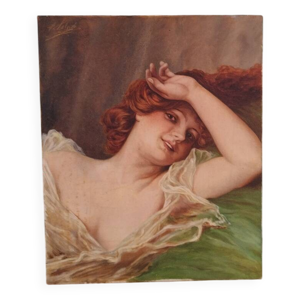 Portrait femme Art Nouveau