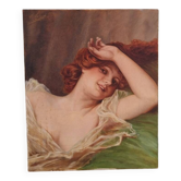 Art Nouveau woman portrait
