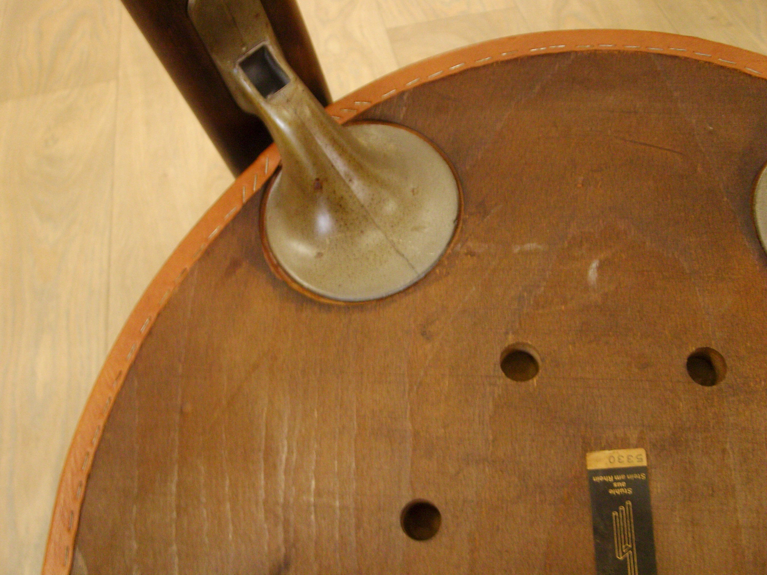 6 chairs design Bruno Rey, published by Dietiker and manufactured by the workshop "Stuhl aus Stein am Rhein