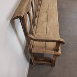 Patinated church pew