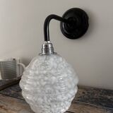 Vichy Art Deco glass wall light