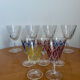 Ensemble de 5 verres à liqueur en cristal Reims 1950