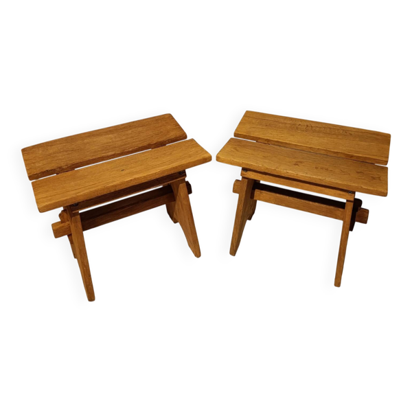 Paire de tabourets