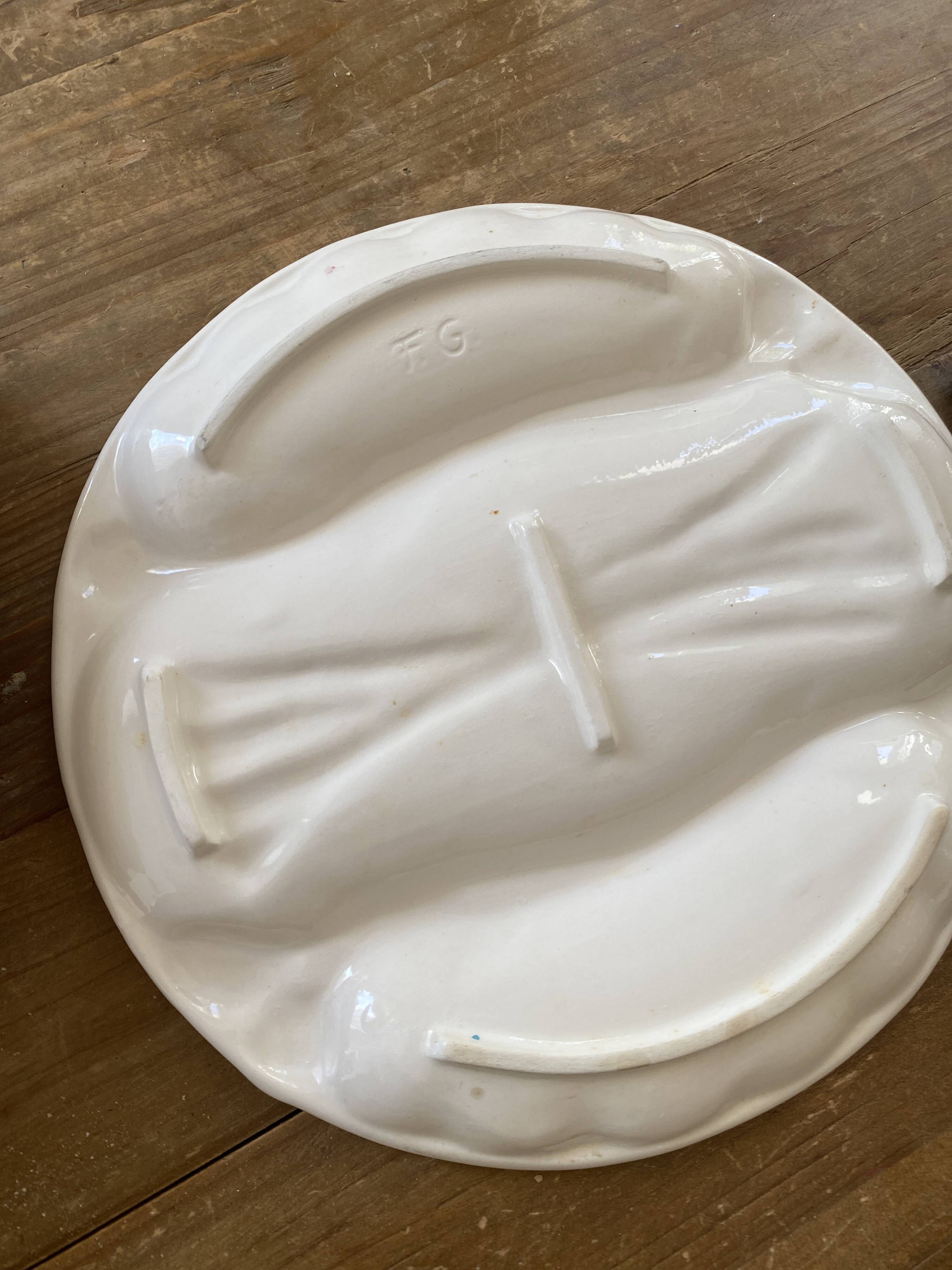 Vintage asparagus plates