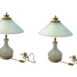 Murano Glass Table lamps Set of 2