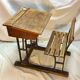 Wooden school table primary school dimension: height -78cm- width -70cm- depth -88cm-