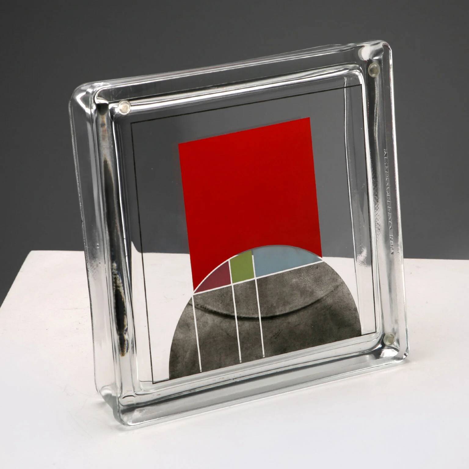 Vintage glass pocket vases, design by Eugenio Carmi, Italy 1999