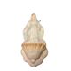 Ceramic holy water font with a representation of a woman