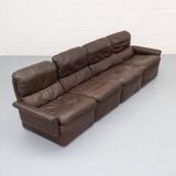 Leather modular sofa, 1970s