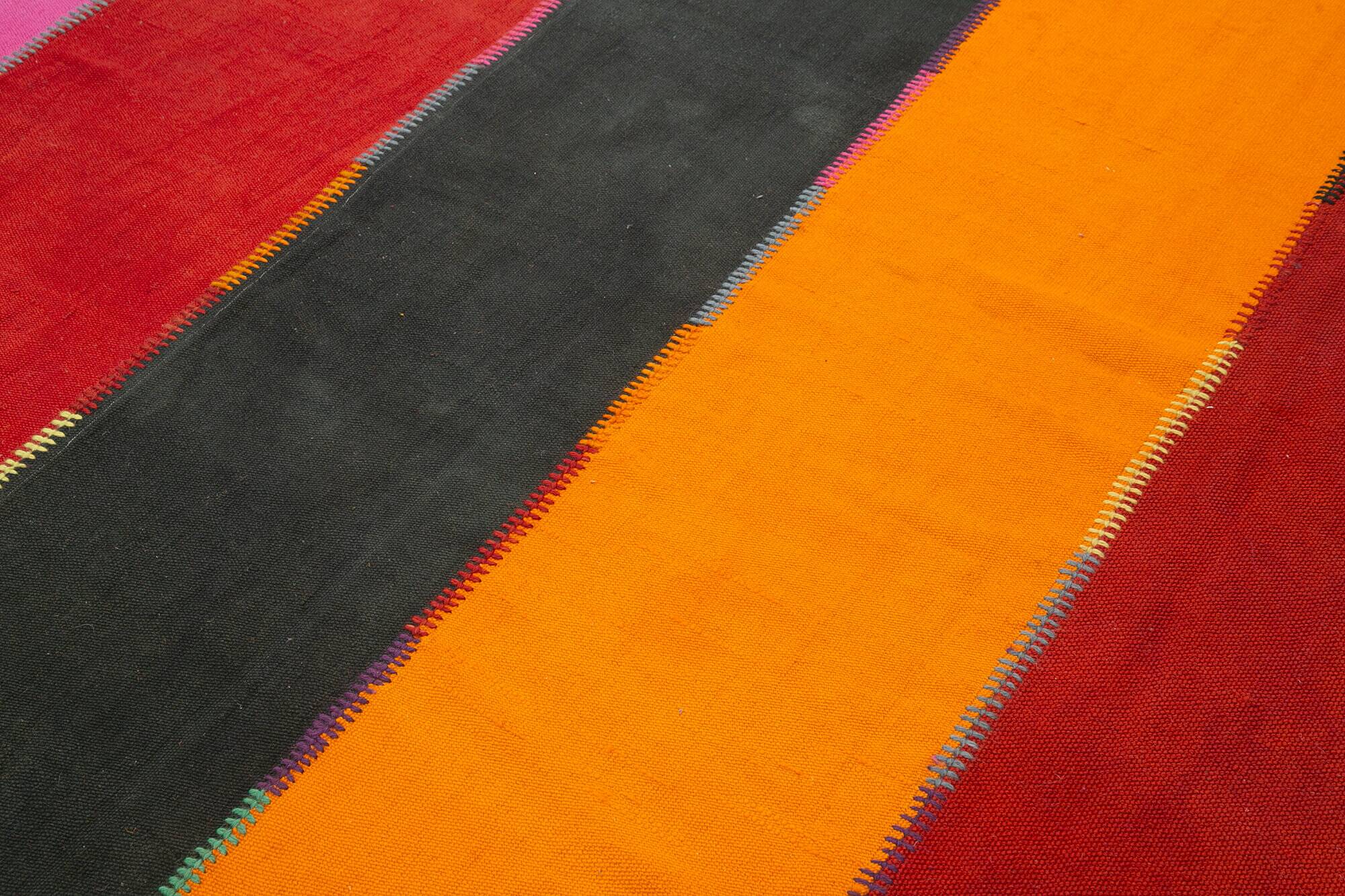 Turkish Handmade Vintage Anatolian Kilim 204 cm x 300 cm