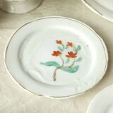 Dinette en faience service de table  decor floral