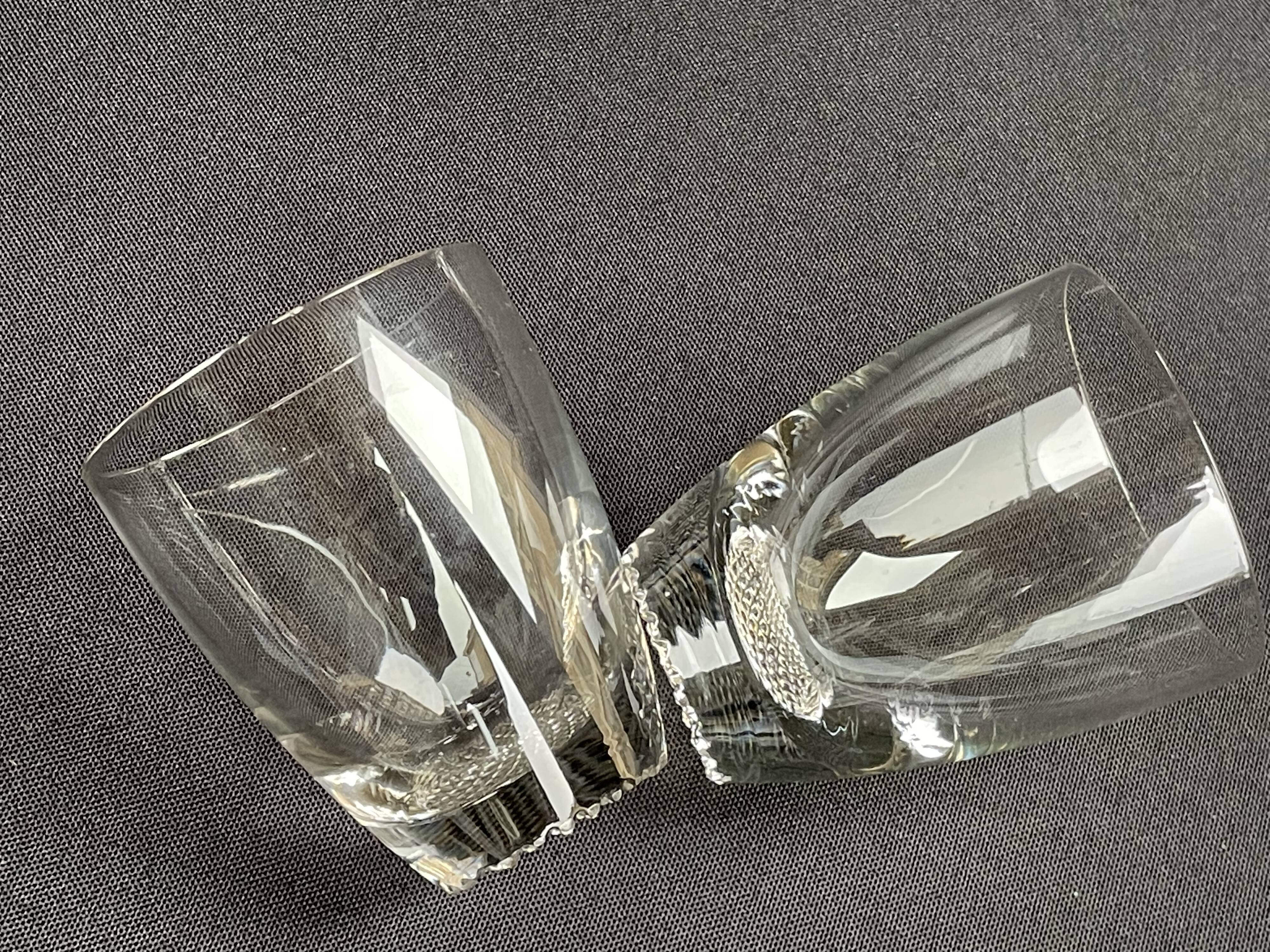 Large glasses (9) - Mid-century modern - Crystal