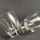 Verres moderne milieu de siècle cristal