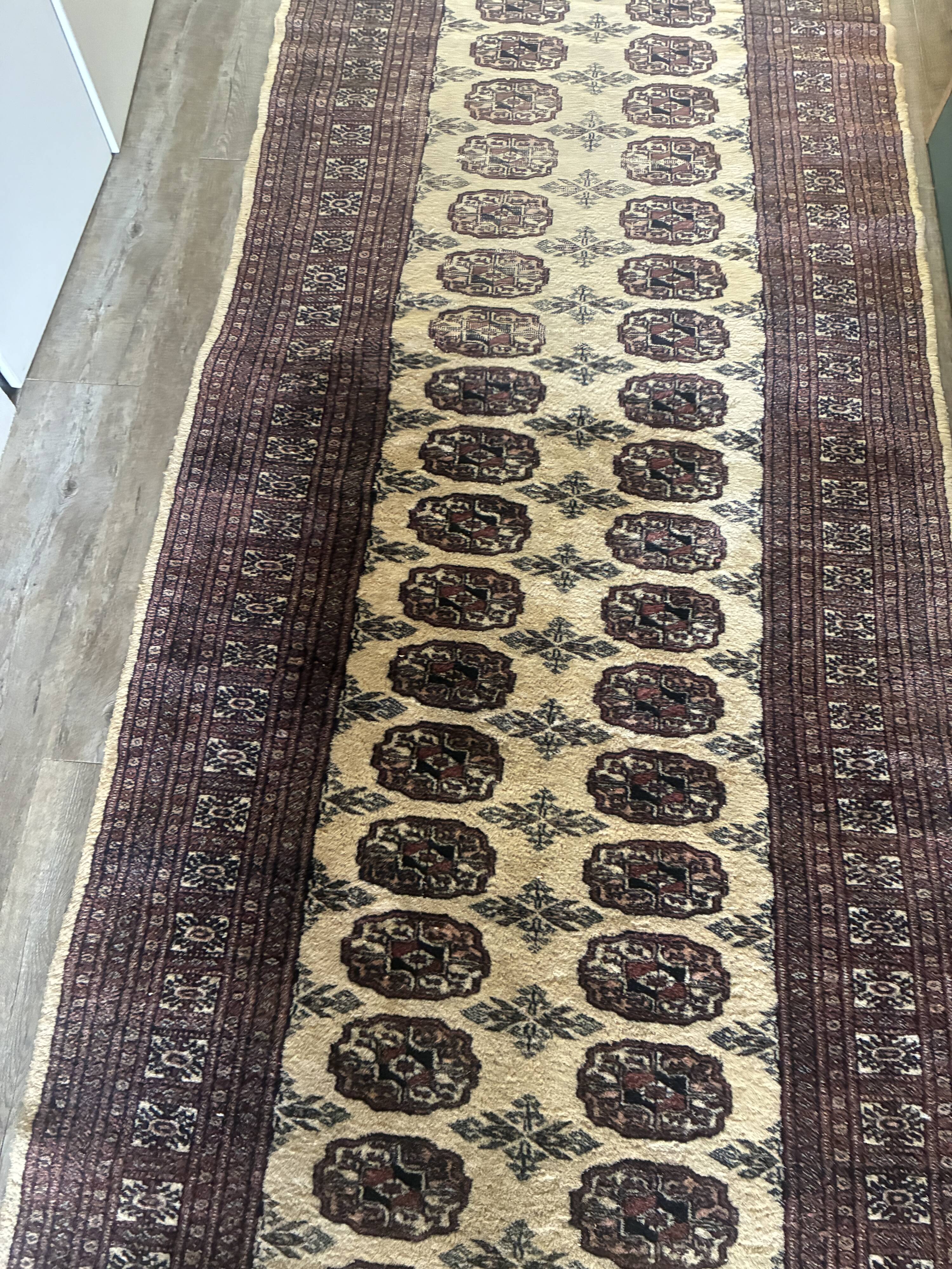 Pakistan Bokhara wool runner rug