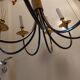 Chandelier design 8 gold brass metal lights