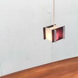 Mid-century space style acrylic cube pendant lamp, 1960s