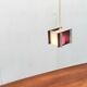 Mid-century space style acrylic cube pendant lamp, 1960s