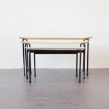 Set of 3 Twello nesting tables by Martin Visser for 't Spectrum, 1950's