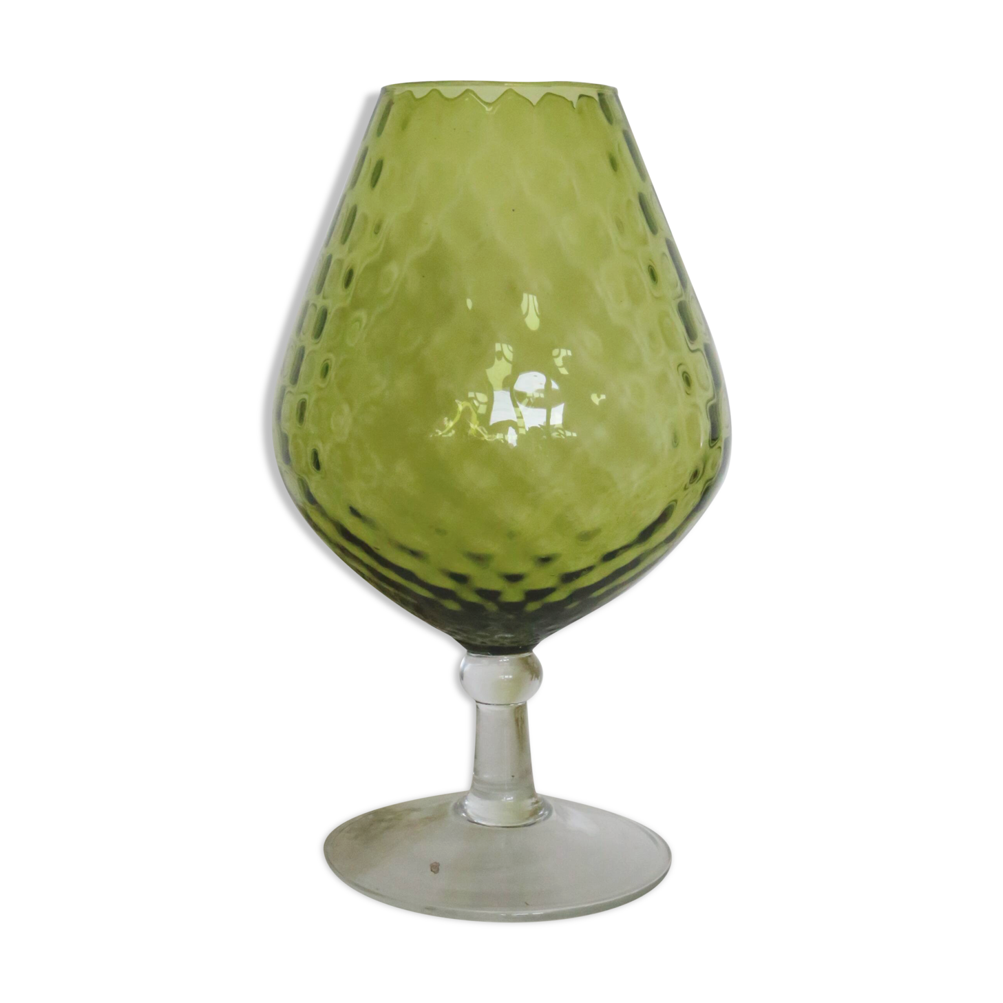 Empoli glass vase, vintage