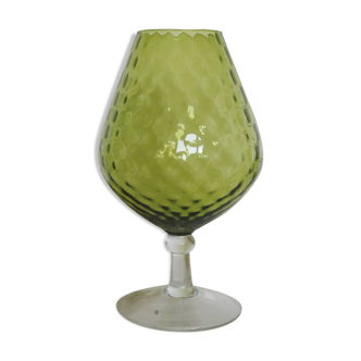 Empoli glass vase, vintage