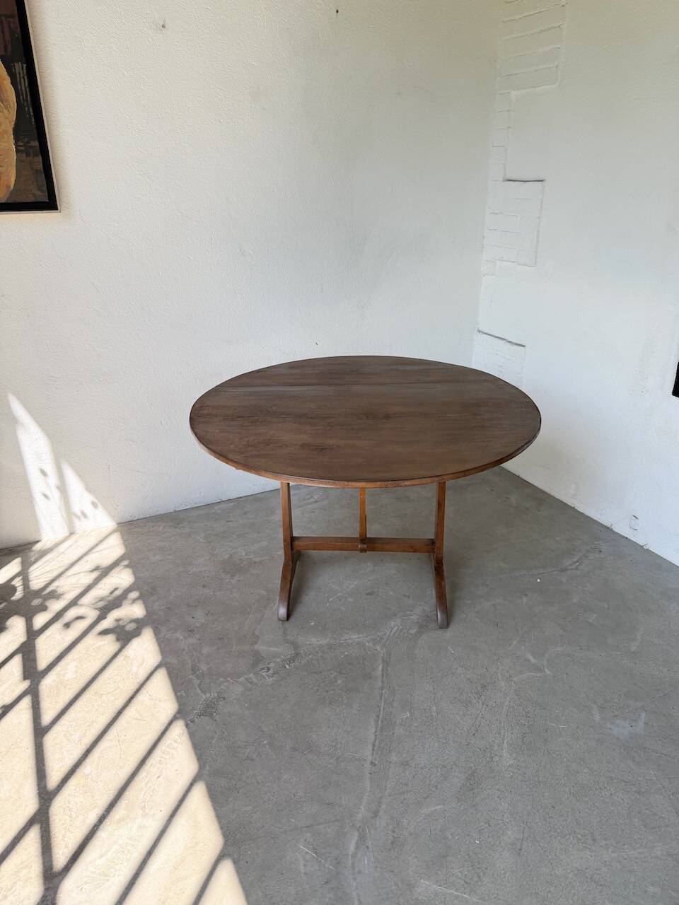 1950s oak winegrower's table