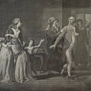 19th Century Revolution Engraving The Separation of Louis XVI from his Family