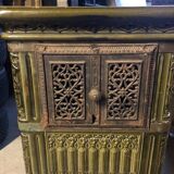 Ceramic stove, oven green earthenware