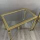 Pair of 20th Century Metal and Glass Side Tables