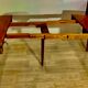Round table style louis xv, marquetry of rosewood, possibility of extensions.