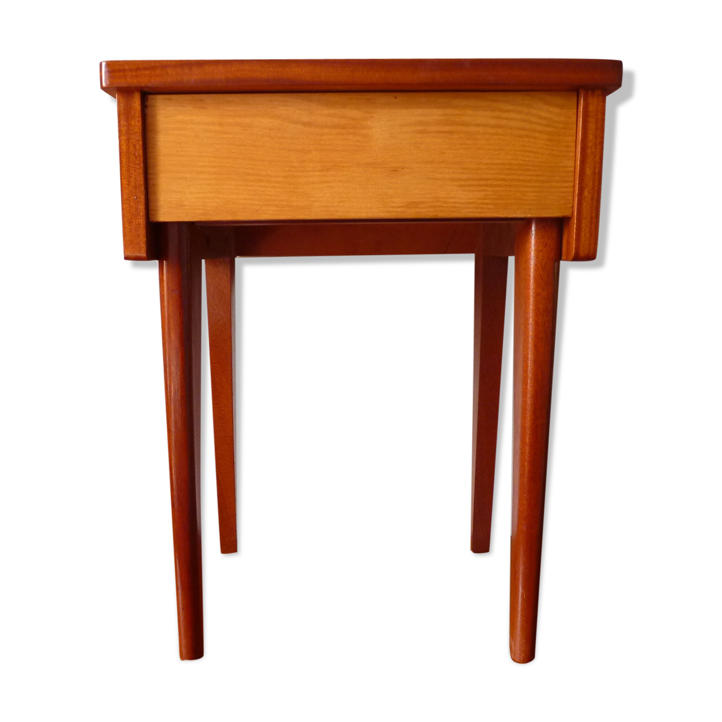 Scandinavian wooden bedside table