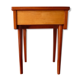 Scandinavian wooden bedside table