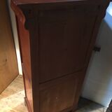 Notary's cardboard box in mahogany-colored cherry wood "Félix Monge"