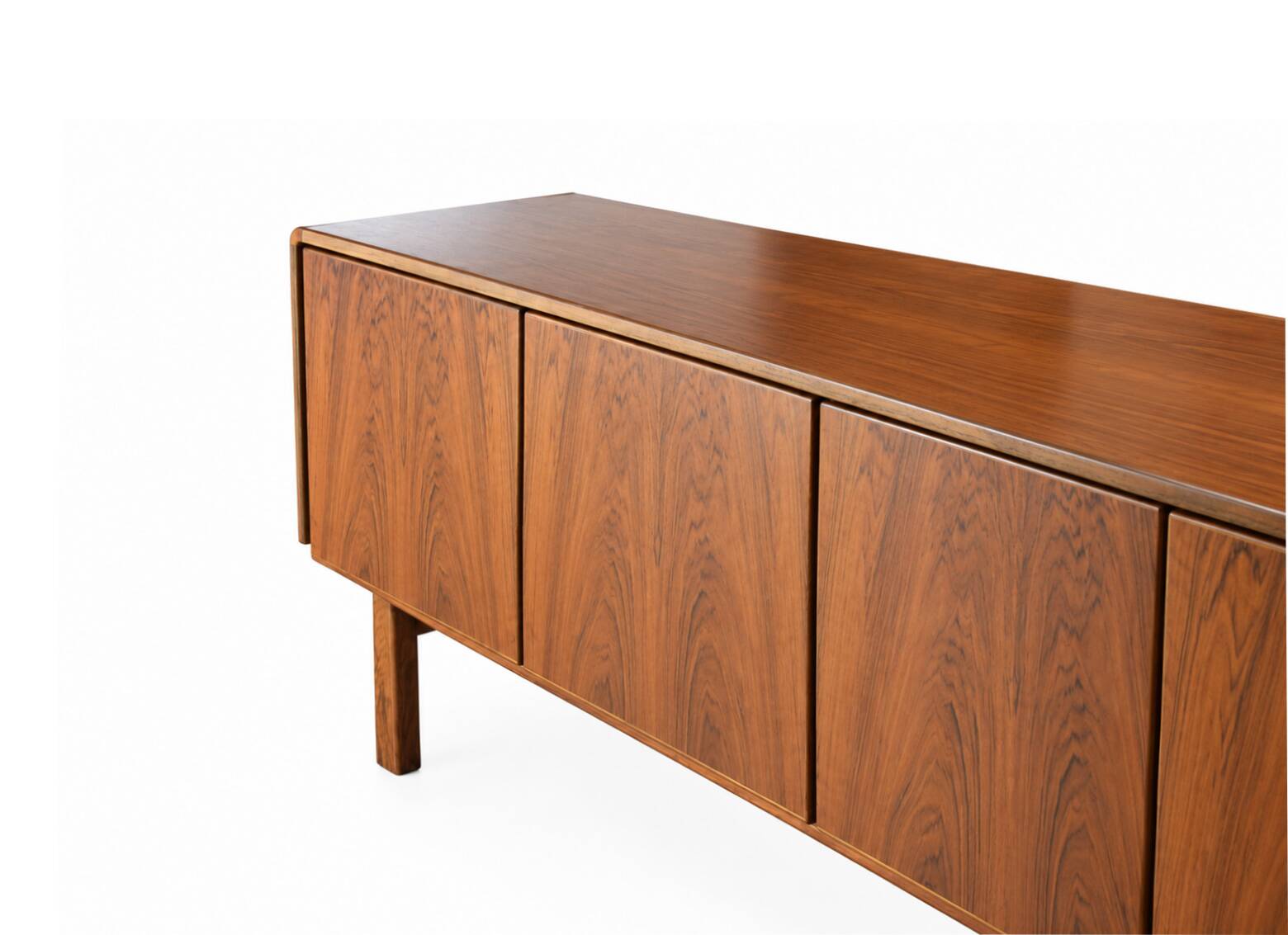 Large walnut sideboard – Restored vintage Scandinavian buffet