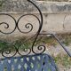 Beau banc de jardin en fer ancien