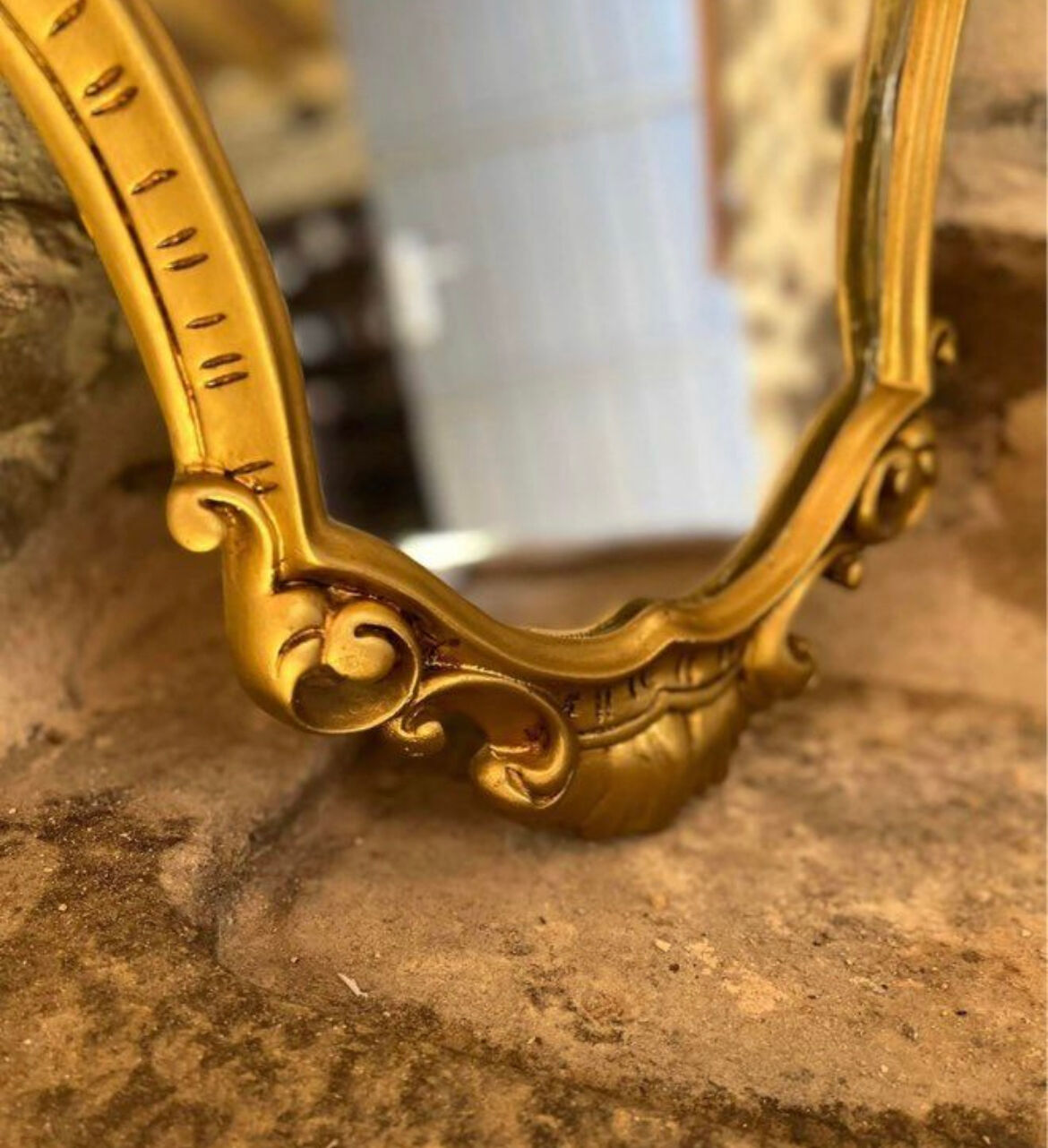 Golden mirror baroque style