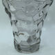 Glass vase or transparent crystal honeycomb art deco