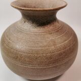 Vintage signed and numbered stoneware vase
