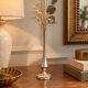 Vintage silver-plated soliflore – tall trumpet vase on a stand